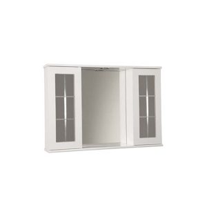 Specchiera da bagno due ante con vetro - immagine 1