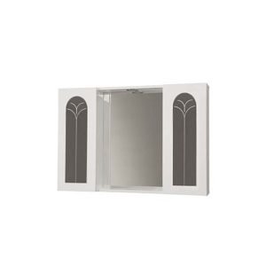 Specchiera da bagno due ante con vetro palme - immagine 1