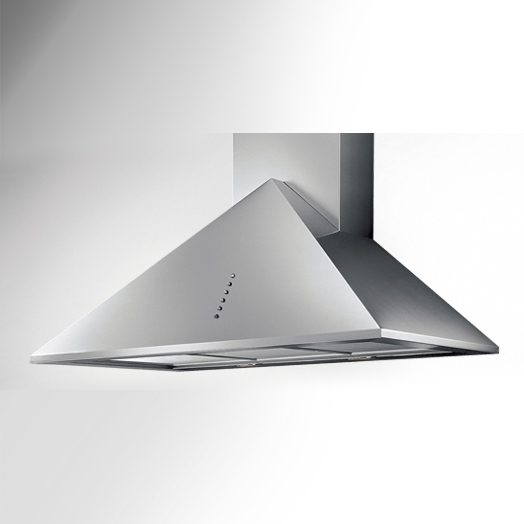Cappa a parete Tecnowind modello Zenith L.90 Nero