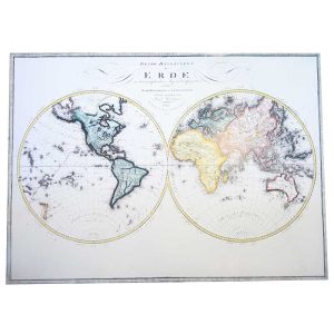 Poster mappamondo Baide Halbkugeln 110x80 - immagine 1