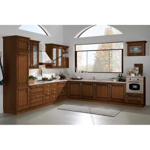 Cucina shabby-chic classica in legno - immagine 1