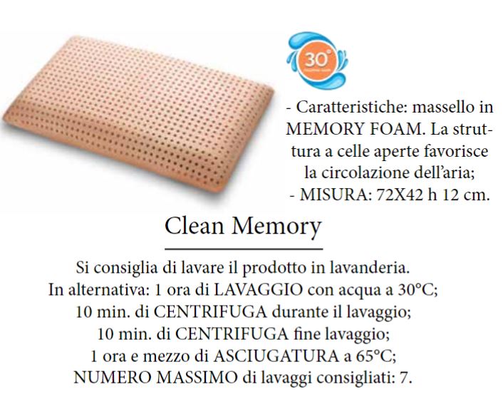 Cuscino Lavabile Memory forato