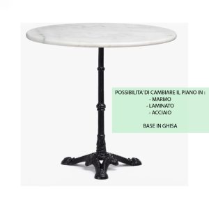 Tavolino da Bar con Base in Ghisa - immagine 1