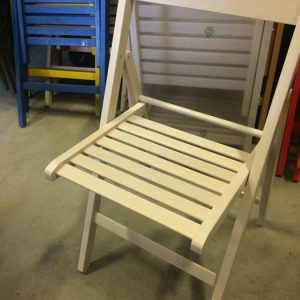 Sedia pieghevole legno naturale - immagine 2