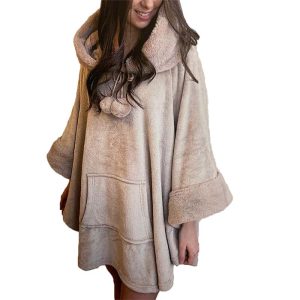 Poncho Donna in pile - immagine 1