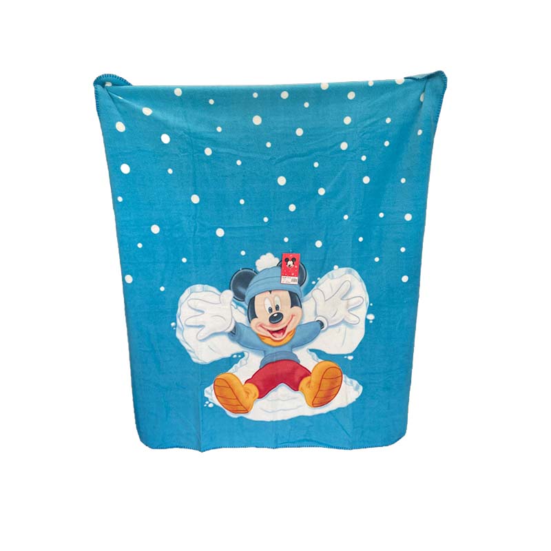 Caleffi Plaid Coperta 130x160 cm Mickey Mouse Winter