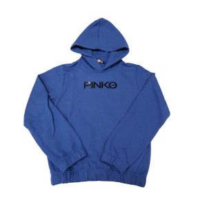 Felpa con cappuccio Pinko Blu