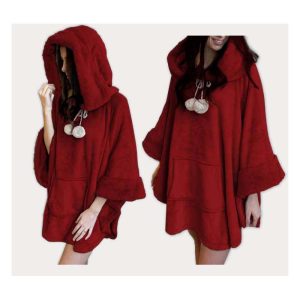 Poncho Donna in pile - immagine 5