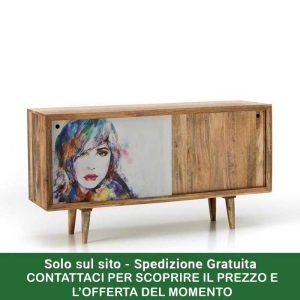 Madia Kamala in legno di mango - immagine 1