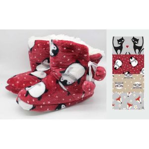 PANTOFOLE STIVALETTO IN PILE DONNA - immagine 1