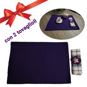 Set americano tovagliette Randy viola - immagine 1