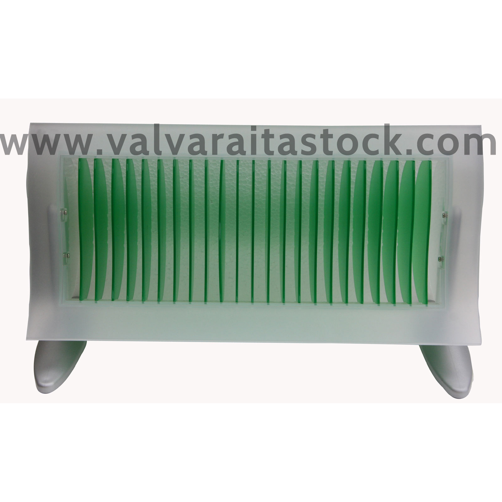 porta CD 24 grigio e verde