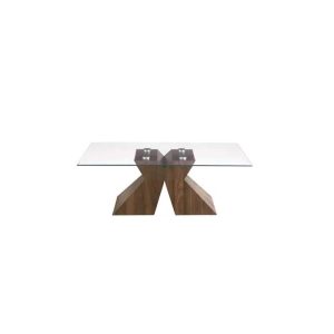 Tavolino Scirocco Teak con piano in vetro