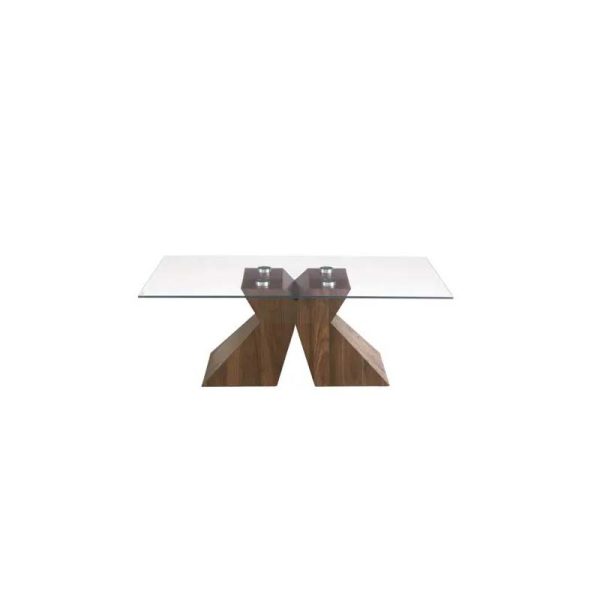Tavolino Scirocco Teak con piano in vetro