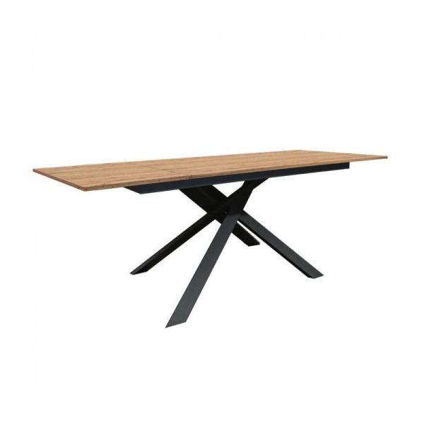 tavolo-rovere-rustico-cm-160x90h77-aperto-cm-220-nuovo-art1770-consegna-gratuita-arredamentishopit-1 Tavolo allungabile Gambe in metallo e Piano Legno