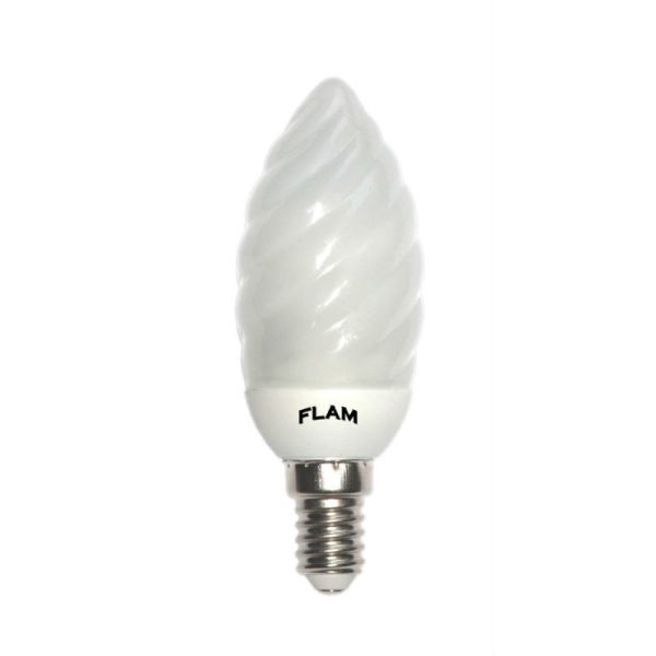 tortiglione_e14 Lampadina basso consumo tortiglione risparmio energetico 5W 8W E14 luce calda-0