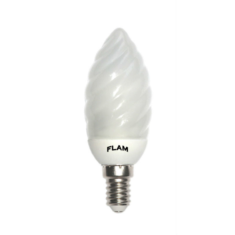 Lampadina basso consumo tortiglione risparmio energetico 5W 8W E14 luce calda-0