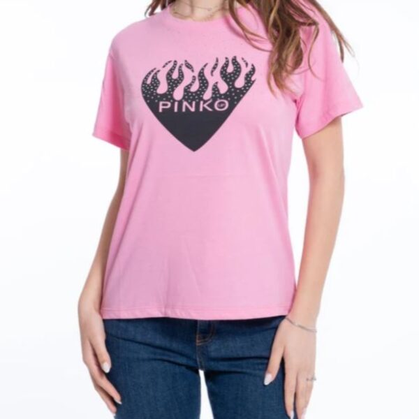 T-Shirt Pinko Cuore Rosa T-Shirt Pinko Cuore Rosa